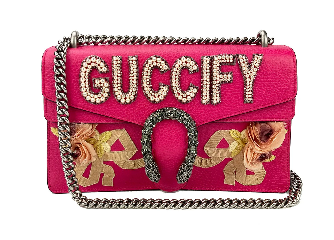 Gucci Dionysus Pink Guccify Small Shoulder Bag NWOT