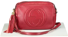 Gucci Red Soho Disco Leather Bag One Size