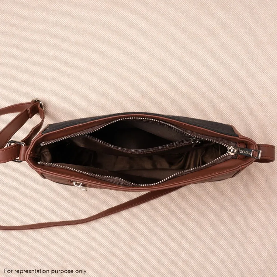 Ikat Arrow U-Shaped Sling Bag
