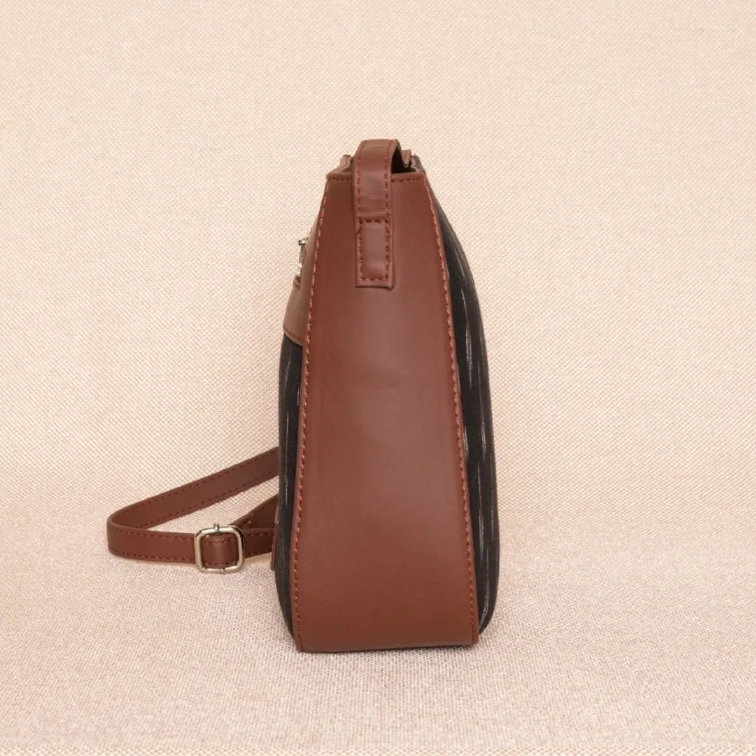 Ikat Arrow U-Shaped Sling Bag