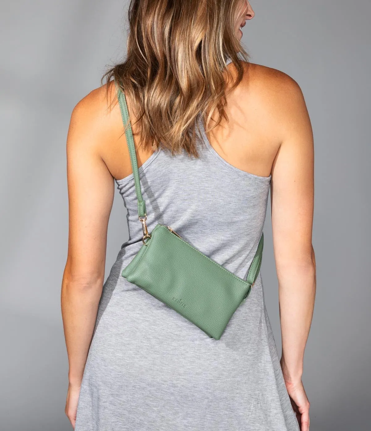 KEDZIE Eclipse Vegan Leather Convertible Purse Wallet Crossbody Bag for Women