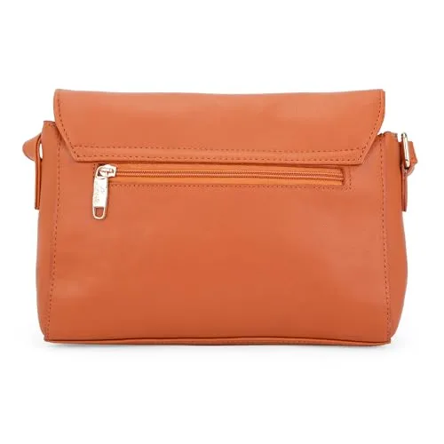Lavie Women's Kabo Plain Flap Over Sling Bag | Ladies Purse Handbag