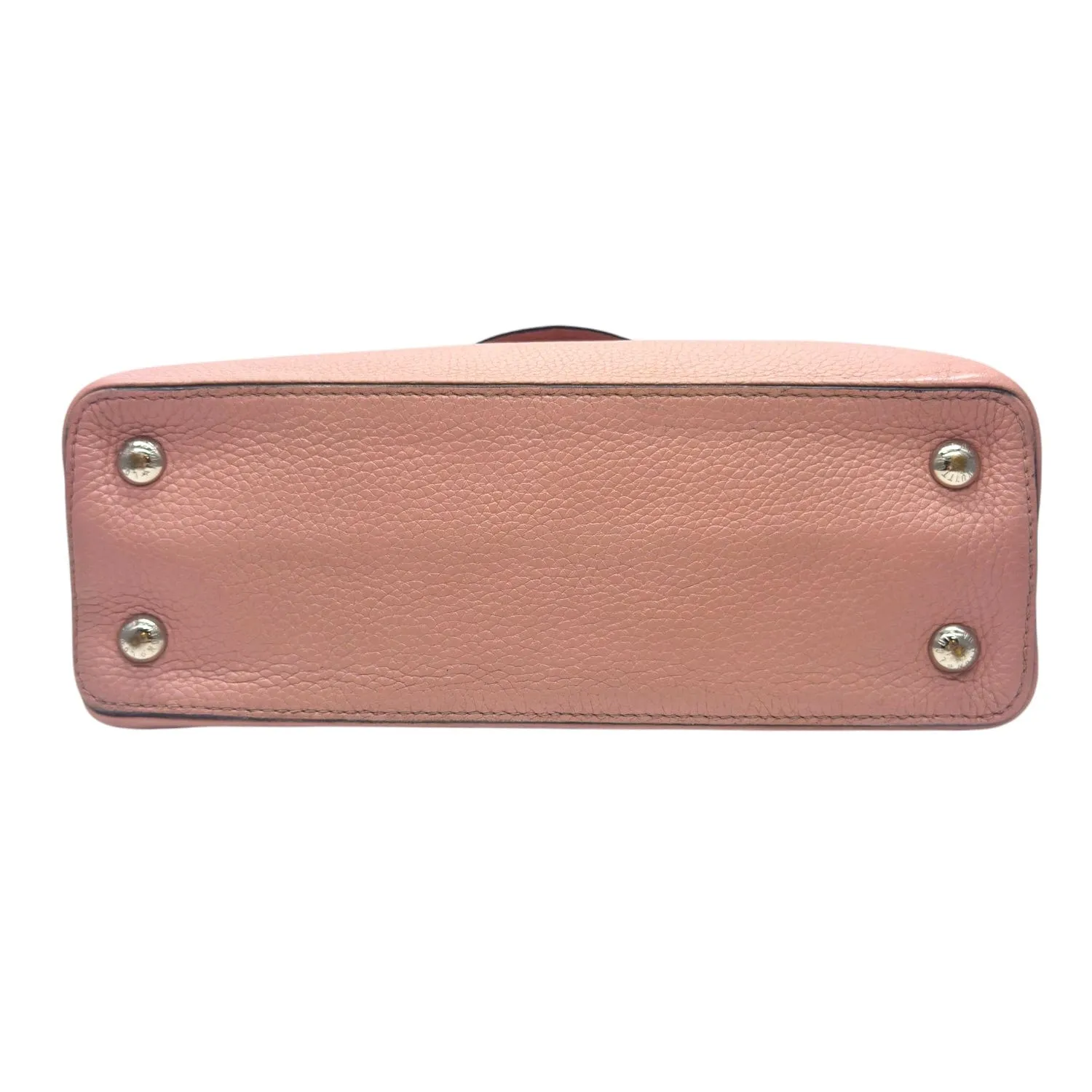 LOUIS VUITTON Magnolia Taurillon Capucines PM 2-Way Handle Bag - Pink