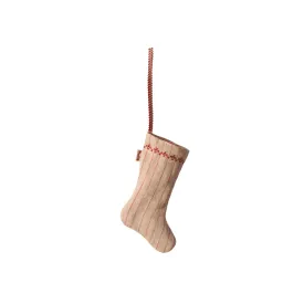 Maileg Stocking Ornament Stripe Sand FW24 NEW ARRIVAL