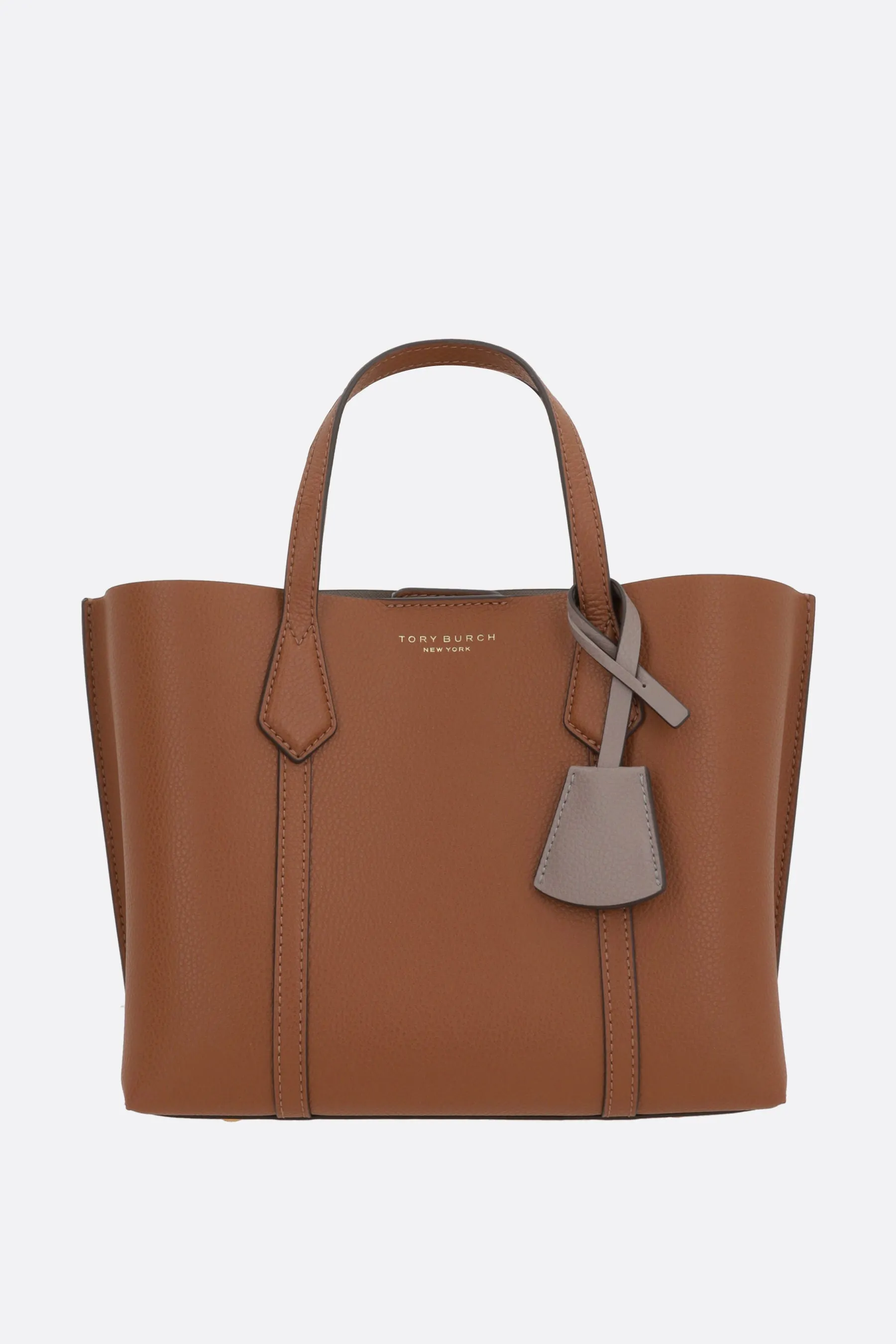 Perry small tote bag in grainy leather