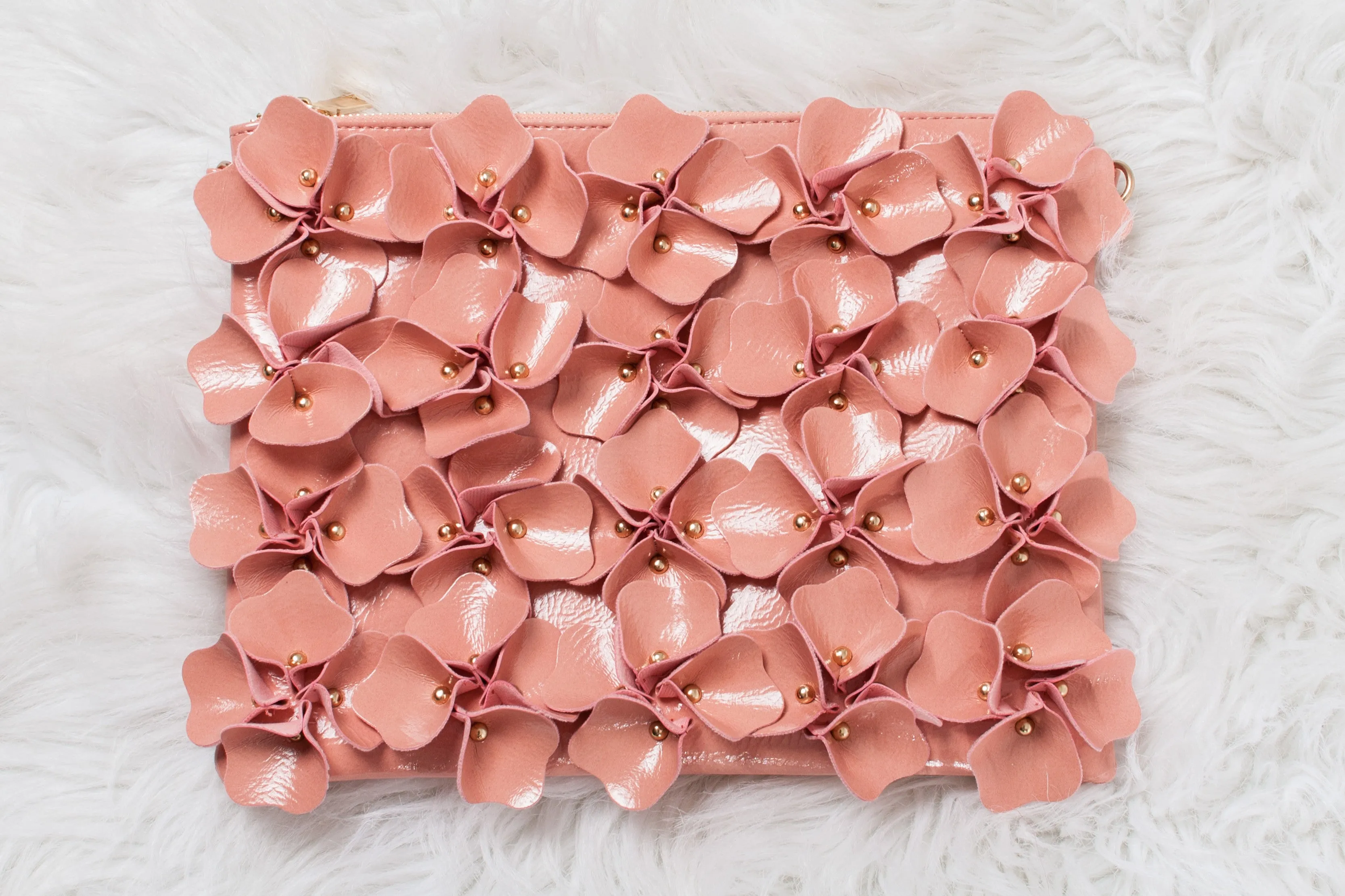 Pink Flower Clutch