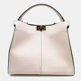Pink Leather Peekaboo X Lite Tote Bag