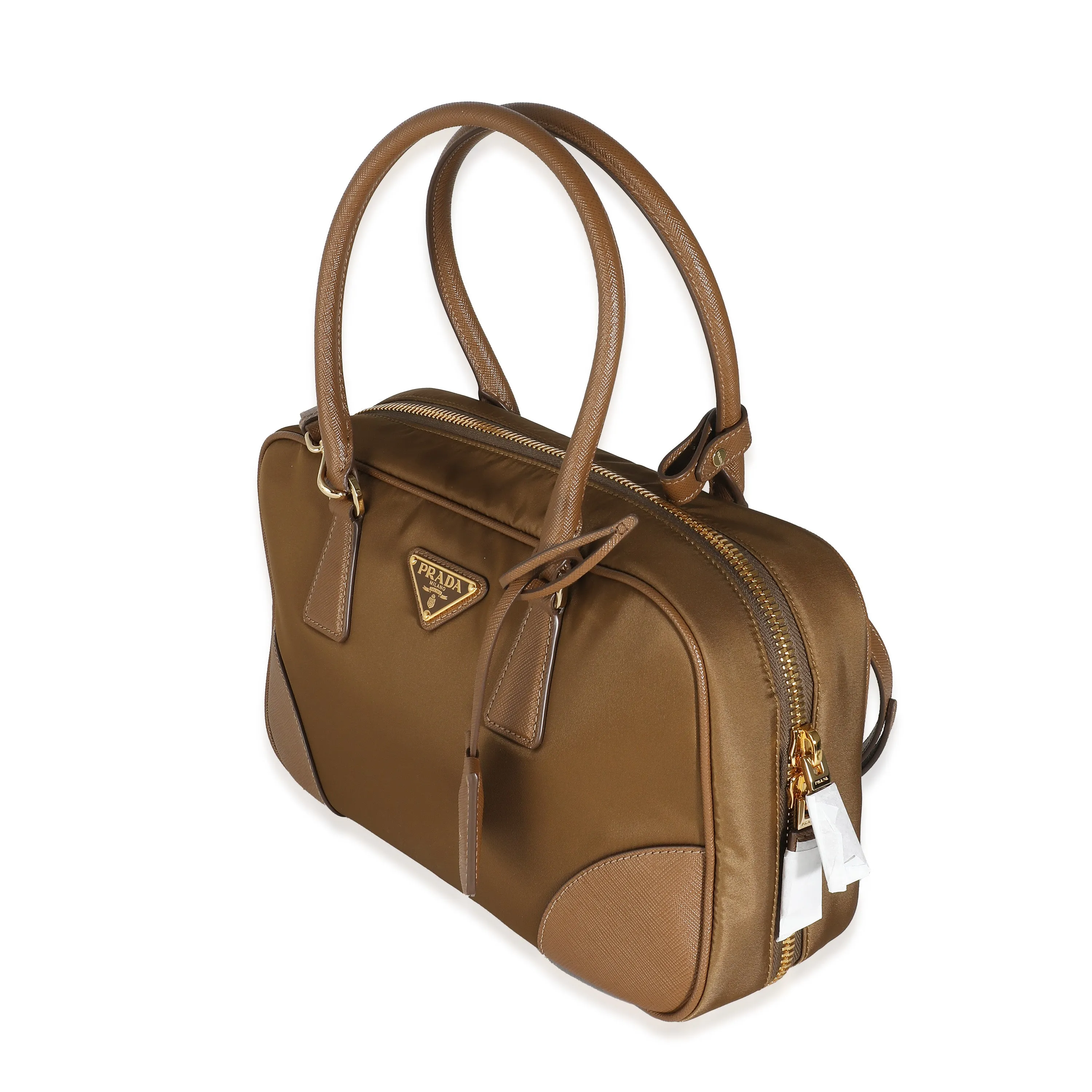 Prada Cork Beige Re-Nylon Medium Re-Edition 1978 Top Handle
