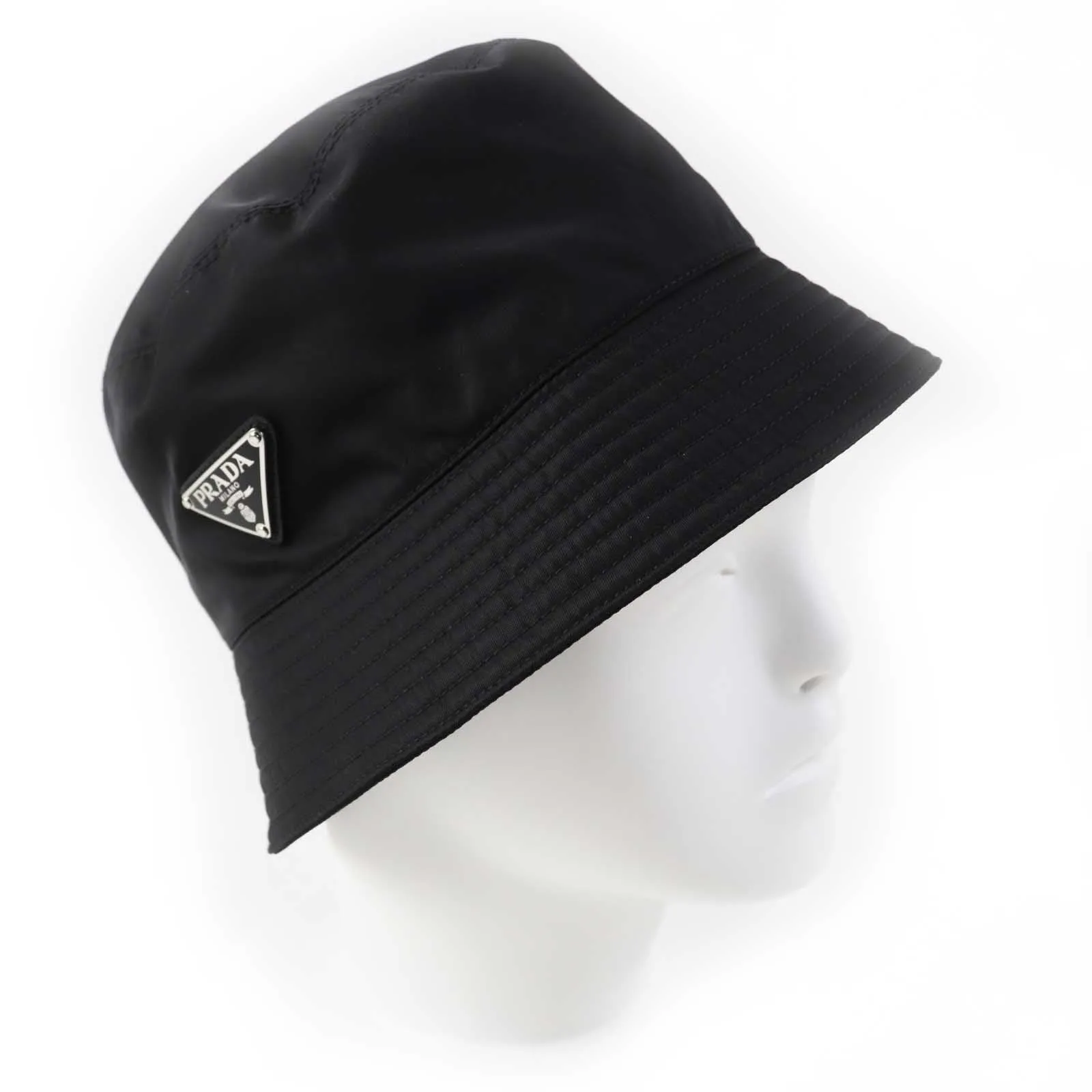 PRADA hat 1HC137 recycled polyamide black RE-NYLON