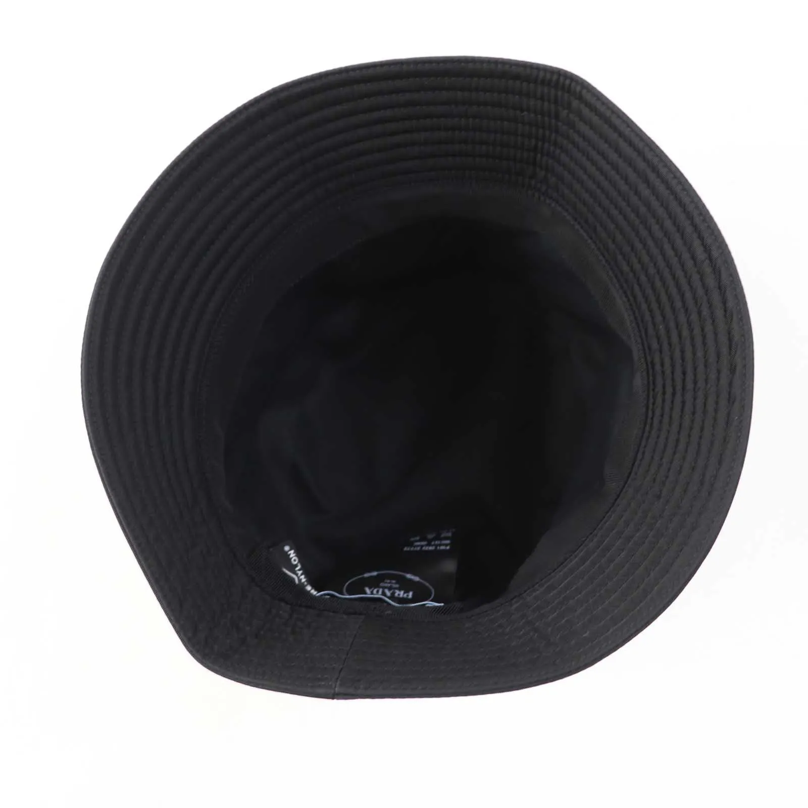 PRADA hat 1HC137 recycled polyamide black RE-NYLON