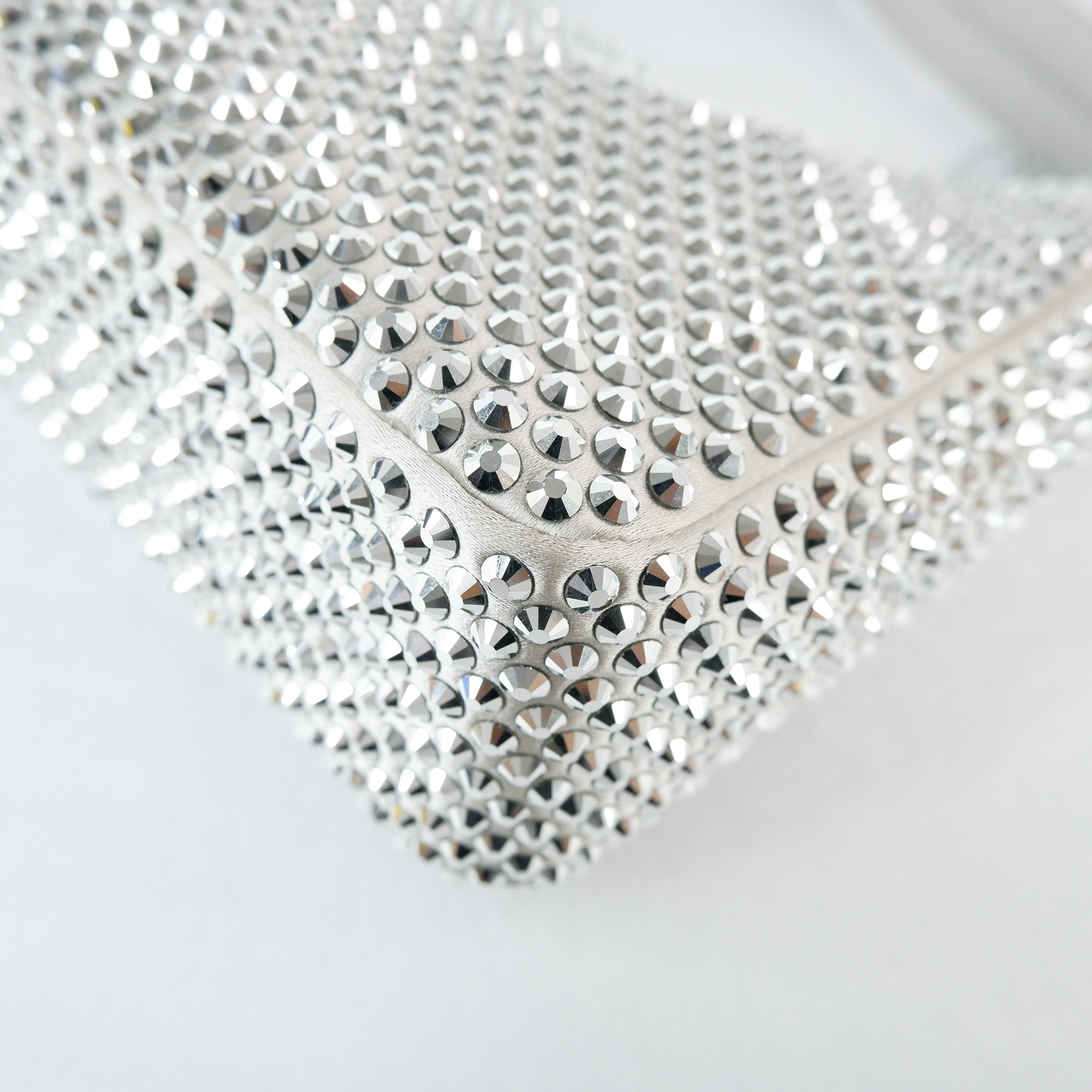 Prada Re-Edition Silver Argento Crystal