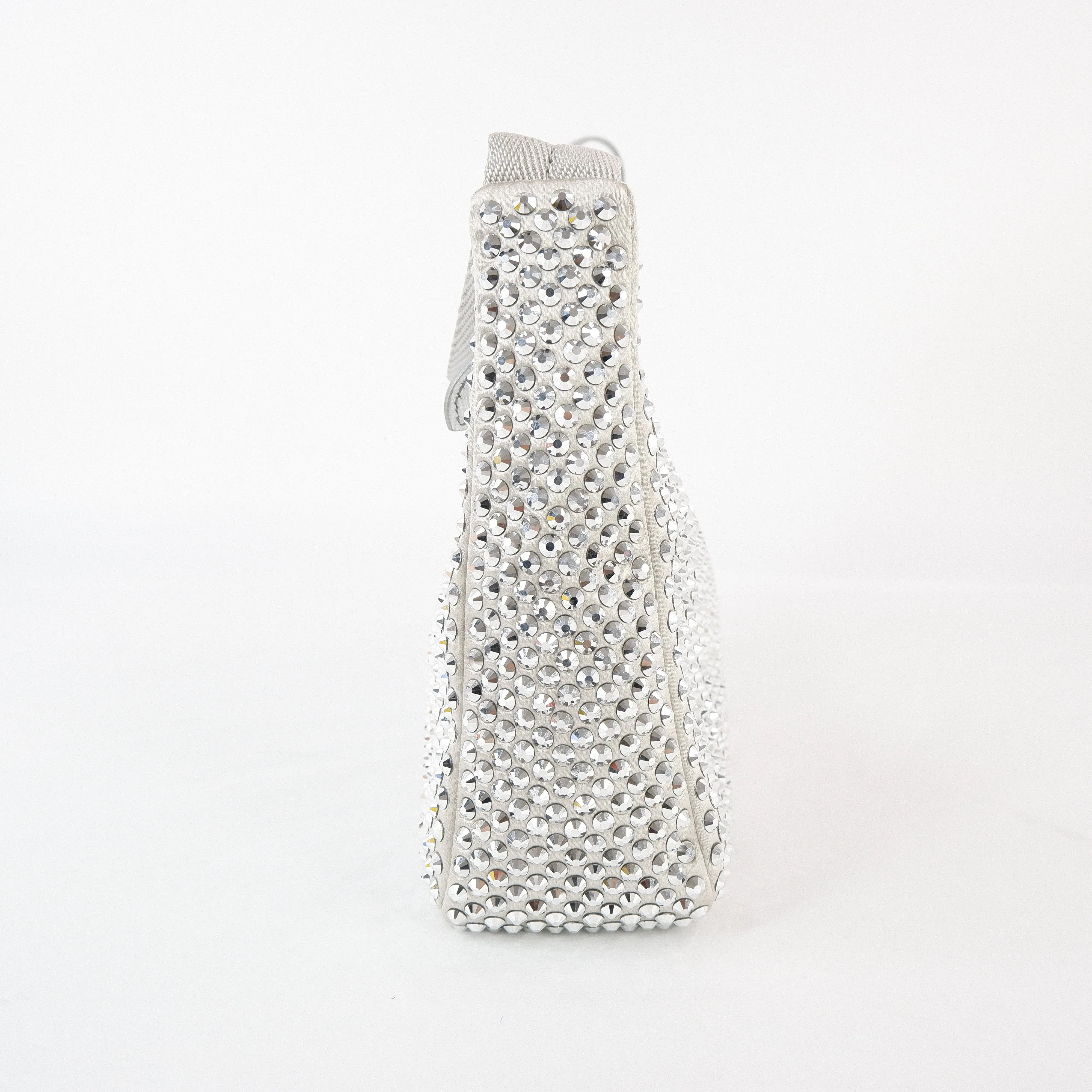 Prada Re-Edition Silver Argento Crystal