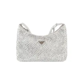Prada Re-Edition Silver Argento Crystal