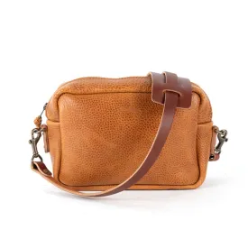 SARAH LEATHER CROSSBODY - MEDIUM - HONEY