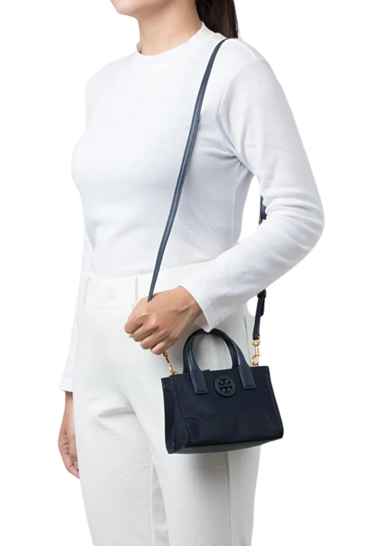 Tory Burch Ella Mini Tote Bag In Tory Navy 146437