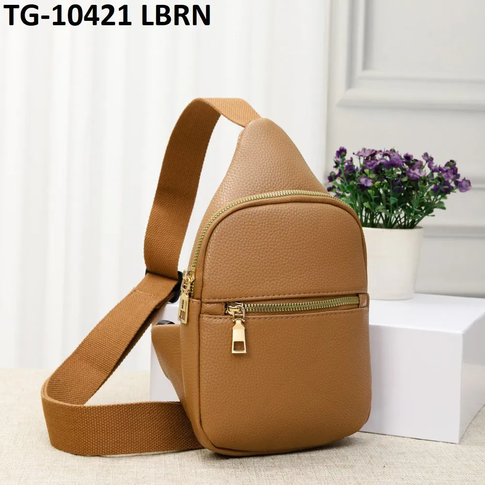 Vegan Leather Sling Bag