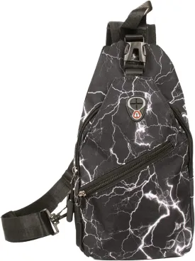 WESTEND Novelty Crossbody Sling Bag Backpack with Adjustable Strap for Men and Women, Lighting