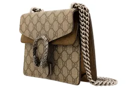 (WMNS) GUCCI Dionysus GG Supreme Mini Bag Beige/Ebony