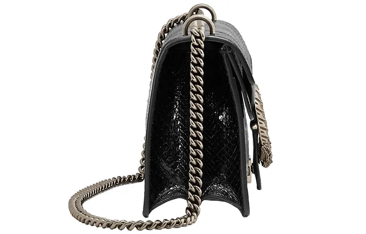 (WMNS) GUCCI Dionysus Leather Single Shoulder Bag Medium Black