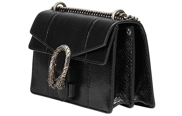 (WMNS) GUCCI Dionysus Leather Single Shoulder Bag Medium Black
