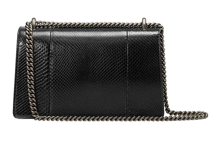 (WMNS) GUCCI Dionysus Leather Single Shoulder Bag Medium Black