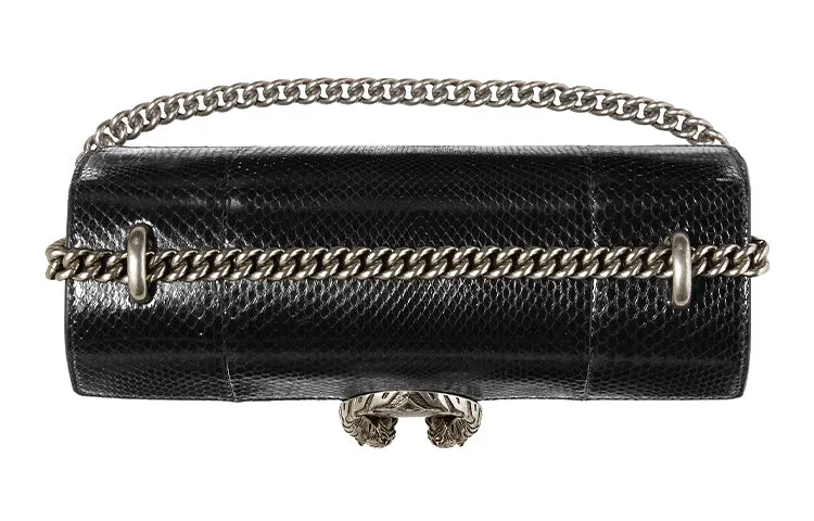 (WMNS) GUCCI Dionysus Leather Single Shoulder Bag Medium Black