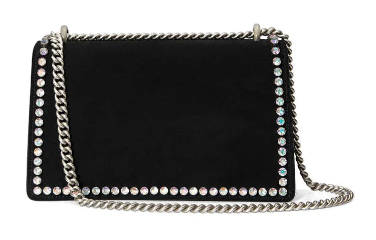 (WMNS) GUCCI Dionysus Series Leather Snake Decoration Single Shoulder Bag Black