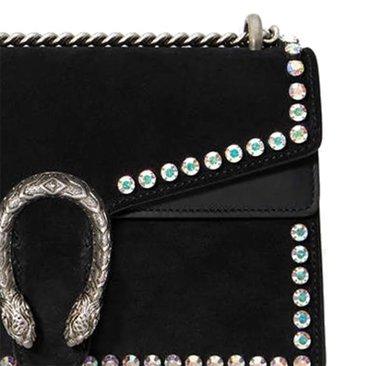(WMNS) GUCCI Dionysus Series Leather Snake Decoration Single Shoulder Bag Black