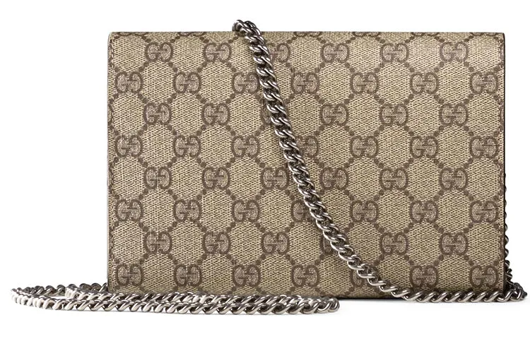 (WMNS) GUCCI Dionysus Series Synthetic canvasChain bag Dionysus Brown