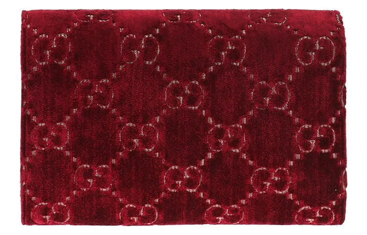 (WMNS) GUCCI Dionysus Series Velvet Chain Single Shoulder Bag Red
