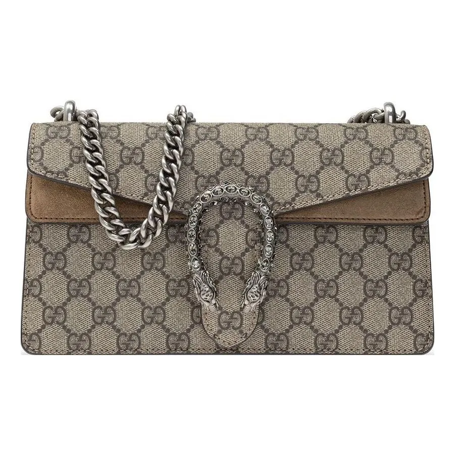 (WMNS) GUCCI GG Dionysus Small-Sized Single-Shoulder Bag Grey/Brown