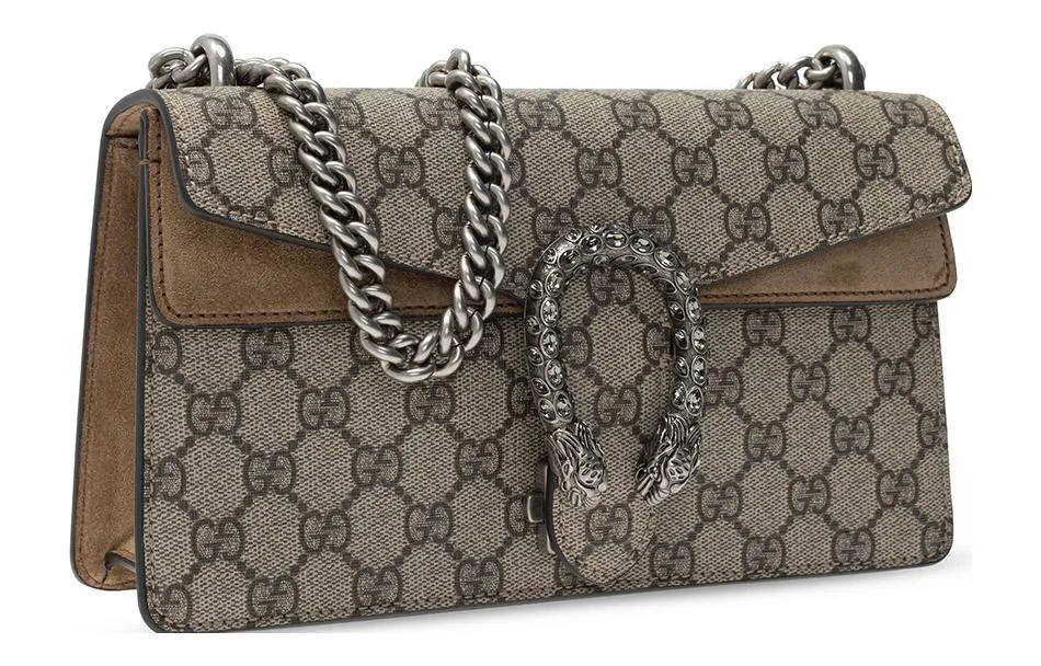 (WMNS) GUCCI GG Dionysus Small-Sized Single-Shoulder Bag Grey/Brown