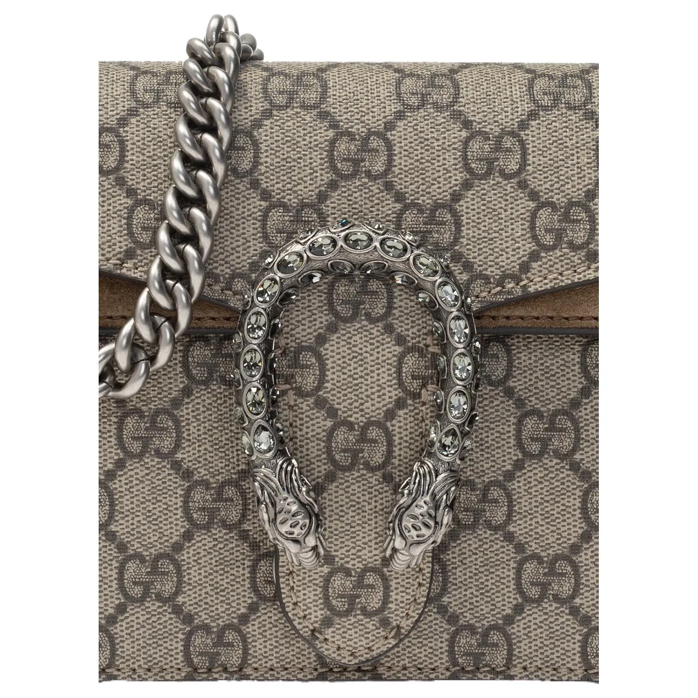 (WMNS) GUCCI GG Dionysus Small-Sized Single-Shoulder Bag Grey/Brown