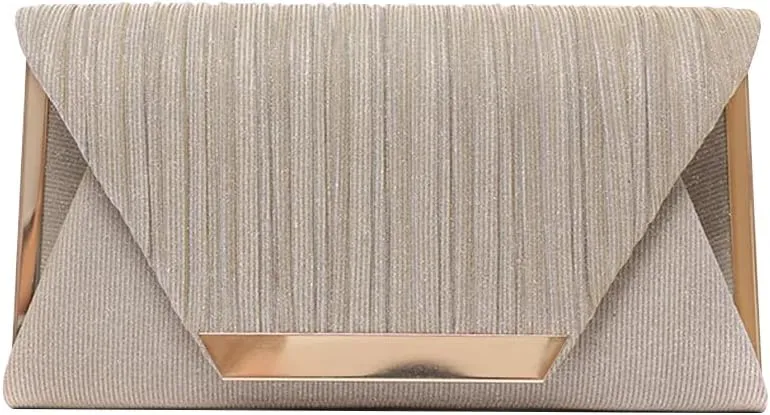 Women Envelope Evening Bag Glitter Sequins Clutch Bag Bridal Wedding Purse Sparkly Shoulder Bag Shiny Handbag